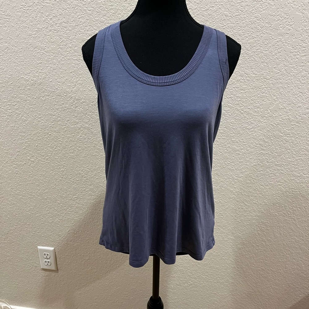 Athleta Blue Flowy Tank Top